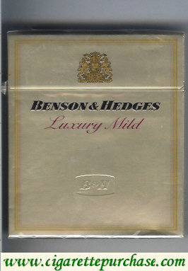 Benson and Hedges Luxury Mild cigarette gold Switzerland